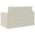 Pat canapea Crem 124 x 71 x 78 cm Catifea GartenMobel Dekor