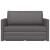 Pat canapea Gri 124 x 71 x 78 cm Piele artificiala GartenMobel Dekor