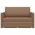 Pat canapea Cappuccino 124 x 71 x 78 cm Piele artificiala GartenMobel Dekor