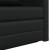 Pat canapea Negru 124 x 71 x 78 cm Piele artificiala GartenMobel Dekor