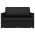 Pat canapea Negru 124 x 71 x 78 cm Piele artificiala GartenMobel Dekor