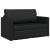 Pat canapea Negru 124 x 71 x 78 cm Piele artificiala GartenMobel Dekor