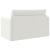 Pat canapea Alb 124 x 71 x 78 cm Piele artificiala GartenMobel Dekor
