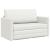 Pat canapea Alb 124 x 71 x 78 cm Piele artificiala GartenMobel Dekor