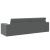 Pat canapea Gri închis 245 x 78 x 77 cm țesătură GartenMobel Dekor