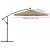 Panza de Schimb pentru Umbrela de Soare Rotunda, Diametru 300 cm, Gri Taupe