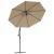 Panza de Schimb pentru Umbrela de Soare Rotunda, Diametru 300 cm, Gri Taupe