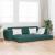 Pat canapea Verde închis 245 x 78 x 77 cm țesătură GartenMobel Dekor