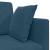 Canapea extensibilă de podea albastru 213 x 70 x 77 cm Catifea GartenMobel Dekor