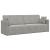 Canapea extensibilă de podea Gri deschis 213 x 70 x 77 cm GartenMobel Dekor
