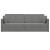 Canapea extensibilă de podea Gri închis 213 x 70 x 77 cm GartenMobel Dekor