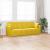 Canapea extensibilă de podea Galben 213 x 70 x 77 cm Catifea GartenMobel Dekor
