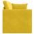 Canapea extensibilă de podea Galben 213 x 70 x 77 cm Catifea GartenMobel Dekor