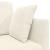 Canapea extensibilă de podea Crem 213 x 70 x 77 cm Catifea GartenMobel Dekor