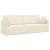 Canapea extensibilă de podea Crem 213 x 70 x 77 cm Catifea GartenMobel Dekor