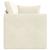 Canapea extensibilă de podea Crem 213 x 70 x 77 cm Catifea GartenMobel Dekor
