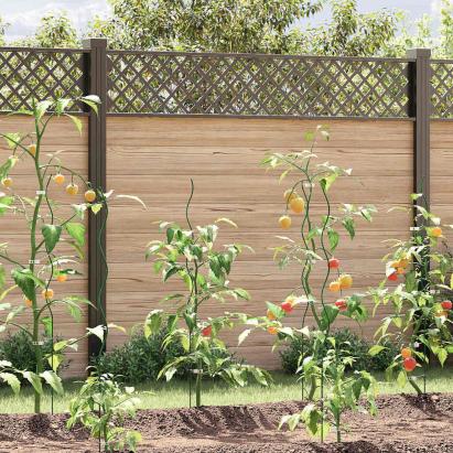 Sprijin pentru plante 50 pcs Verde 110 x 0.6 x 0.6 cm Oțel GartenMobel Dekor