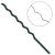 Sprijin pentru plante 20 pcs Verde 150 x 0,6 x 0,6 cm Oțel GartenMobel Dekor