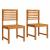 Scaun pentru Grădină 2 pcs Maro 50 x 50 x 91cm GartenMobel Dekor