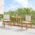 Scaun pentru Grădină cu pernă 2 pcs Maro Lemn masiv de acacia GartenMobel Dekor