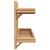 Raft de perete cu raft Pe perete Maro 75 x 26 x 60 cm Bambus GartenMobel Dekor