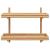 Raft de perete cu raft Pe perete Maro 75 x 26 x 60 cm Bambus GartenMobel Dekor