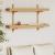 Raft de perete cu raft Pe perete Maro 100 x 26 x 60 cm Bambus GartenMobel Dekor