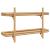Raft de perete cu raft Pe perete Maro 100 x 26 x 60 cm Bambus GartenMobel Dekor