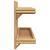 Raft de perete cu raft Pe perete Maro 100 x 26 x 60 cm Bambus GartenMobel Dekor