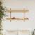 Raft de perete cu raft Pe perete Maro 100 x 26 x 60 cm Bambus GartenMobel Dekor