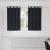 Perdele opace 2 pcs Negru 140 x 140 cm Catifea GartenMobel Dekor
