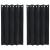 Perdele opace 2 pcs Negru 140 x 140 cm Catifea GartenMobel Dekor