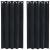 Perdele opace 2 pcs Negru 140 x 175 cm Catifea GartenMobel Dekor