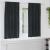 Perdele opace 2 pcs Negru 140 x 175 cm Catifea GartenMobel Dekor