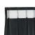 Perdele opace 2 pcs Negru 140 x 225 cm Catifea GartenMobel Dekor