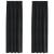 Perdele opace 2 pcs Negru 140 x 245 cm Catifea GartenMobel Dekor