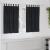 Perdele opace 2 pcs Negru 140 x 140 cm Catifea GartenMobel Dekor