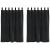 Perdele opace 2 pcs Negru 140 x 140 cm Catifea GartenMobel Dekor