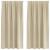 Perdele opace 2 pcs Crem 140 x 175 cm Catifea GartenMobel Dekor