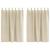 Perdele opace 2 pcs Crem 140 x 140 cm Catifea GartenMobel Dekor