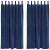 Perdele opace 2 pcs Albastru închis 140 x 175 cm Catifea GartenMobel Dekor