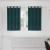 Perdele opace 2 pcs Verde închis 140 x 140 cm Catifea GartenMobel Dekor
