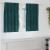 Perdele opace 2 pcs Verde închis 140 x 140 cm Catifea GartenMobel Dekor
