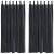 Perdele opace 2 pcs Gri închis 140 x 175 cm Catifea GartenMobel Dekor