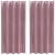 Perdele opace 2 pcs Roz închis 140 x 175 cm Catifea GartenMobel Dekor