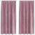 Perdele opace 2 pcs Roz închis 140 x 175 cm Catifea GartenMobel Dekor