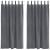 Perdele opace 2 pcs Gri deschis 140 x 175 cm Catifea GartenMobel Dekor