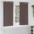 Perdele Opaque cu Inel 2 pcs Maro închis 175 x 140 cm Poliester GartenMobel Dekor