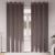 Perdele Opaque cu Inel 2 pcs Maro închis 245 x 140 cm Poliester GartenMobel Dekor