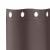 Perdele Opaque cu Inel 2 pcs Maro închis 245 x 140 cm Poliester GartenMobel Dekor